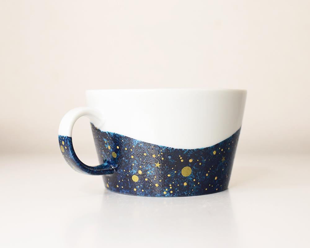 夜空と三日月のスープカップ（シルバー/ゴールド）単品 | 10枚目