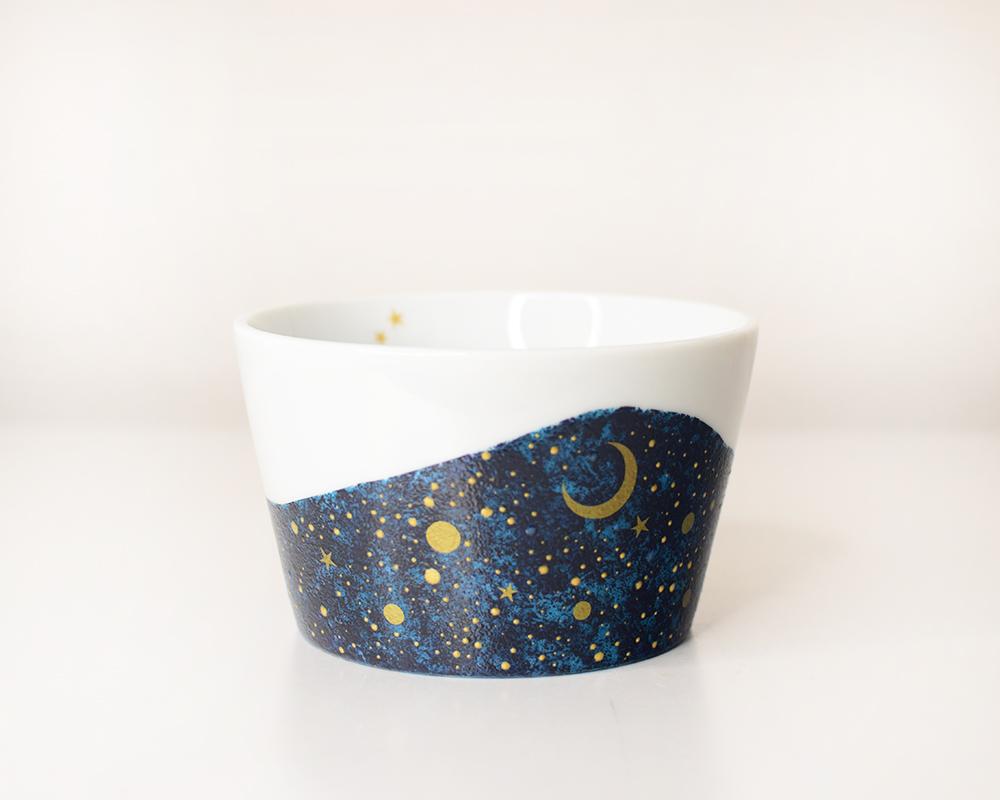 夜空と三日月のスープカップ（シルバー/ゴールド）単品 | 9枚目